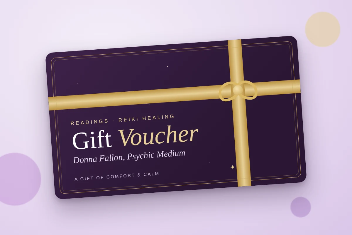 Donna Fallon gift voucher for a reading or healing session