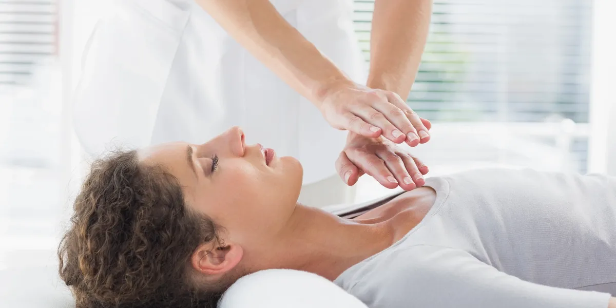 Healing hands during a soul cleansing healing session